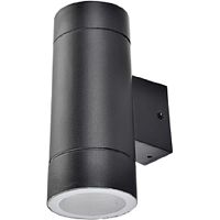 Светильник накладной Ecola 8013A 2хGX53 220В 10Вт Цилиндр IP65 Черный картинка 